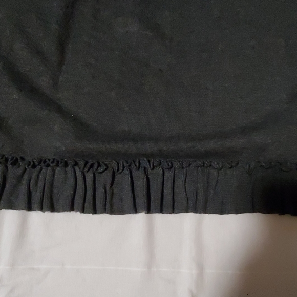 Heather Grey Long Ruffled Cardigan - Picture 4 of 5